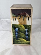 Beautiful Vintage Handcrafted, Hand Painted,candle And Box From QUITO ECUADOR  picture
