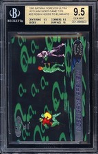 1995 DC Batman Forever Ultra Acclaim Video Game Promo Riddler BGS 9.5 Gem Mint picture