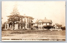 Stanton Iowa Residence Street Victorian Houses Large Trees Real Photo RPPC picture