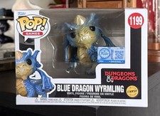 CHASE Funko Pop: (Pearlescent) BLUE DRAGON WYRMLING #1199 Dungeons & Dragons picture