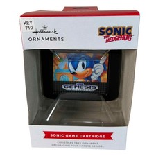 Hallmark Sonic the Hedgehog Sega Genesis Game Cartridge Christmas Ornament 2024 picture