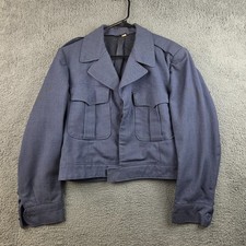 Vintage 1951 USAF Blue 84 Wool Ike Jacket 39R Korean War Wells Clothes Military picture