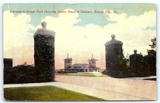 1912 Postcard Entrance to Swope Park, Kansas City, MO picture