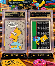 Topps 1990 The Simpsons Stickers #21 Bart Simpson Sticker Card Fun Has a Name picture
