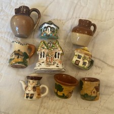 Rare Antique Miniature Staffordshire Wares, plus others hand painted rare 1/12  picture