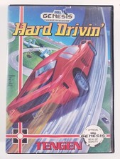 Hard Drivin' (Sega Genesis, 1991) Authentic - Case & Cartridge - Tested Working picture
