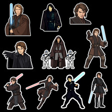 10x Custom Anakin Skywalker Character Stickers Set #1 picture
