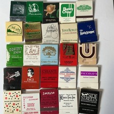 Matchbooks Lot of 25 Restaurants, Washington DC, Maryland,Vintage picture
