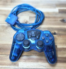 Mad Catz Dual Force 8026 Wired Controller for PS2 PlayStation 2 Blue picture