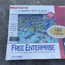 TSUNAMI  MEDIA FREE ENTERPRISE & SILENT STEEL PC GAME PROMO BIG BOX NEW RARE - picture