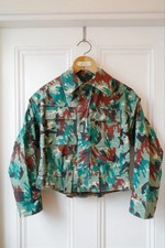 Vintage 1960s Spanish Army Amoeba Reversible Camouflage Paratrooper Jacket picture