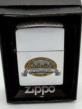 Vintage 2006 Cabela’s Since 1961 Outfitters HP Chrome Zippo Lighter New B31 picture