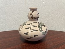 Vintage Irma Villa Pot Mata Ortiz Pottery Round Bottom Vase 4