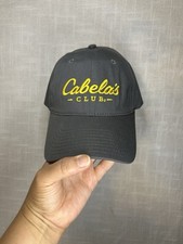 Cabela's Club Gray & Yellow Baseball Cap Hat with Yellow Logo picture