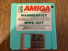AMIGA FORMAT 10 HAMMERFIST WIPE OUT GAME AMIGA COMPUTER 3.5