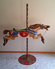 Patriotic Carousel Horse, by C.W. Parker, Full Size 1925-35⁷ picture