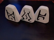 Diablo 2 Enigma Runes, Fan made Desk, Shelf gadget JAH, ITH, BER runes. picture