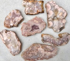 Wholesale Lot 2 Lbs Natural Pink Amethyst Flower Agate Slab Crystal picture