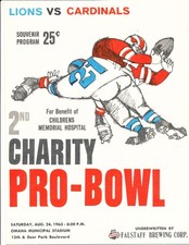 8/24 1963 Detroit Lions vs St. Louis Cardinals Program em f4 picture