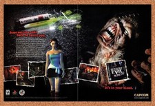 1999 Resident Evil 3 Nemesis PS1 Original Advertisement / Retro Promo v3 picture