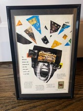 Turbo Grafx 16 Print Ad NEX Retro Vintage Gaming Console Video Games 90s FRAMED picture