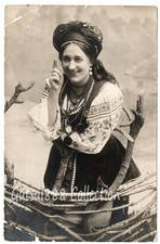 1900s. Antique photo. Ukrainian theater actress Lyubov Lynytska. Vyshyvanka picture