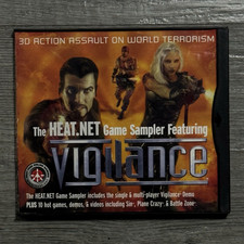 Vigilance HEAT.NET Game Sampler PC CD-ROM SegaSoft 1998 Demo Disc Untested picture