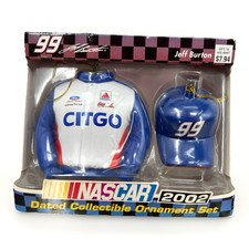 NASCAR Jeff Burton #99 CITGO Dated Collectible Ornament Set NIB Vintage 2002 picture