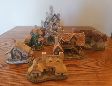 Vintage 1983 Great Britain David Winter Lot of 6 Cottages Hand Made Vintage picture