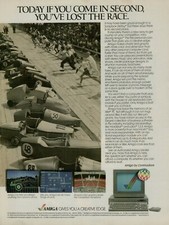 1986 Commodore Computer Amiga Soap Box Derby Photo Fastest Vintage Print Ad  picture