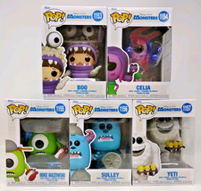 Funko Pop Pixar Monsters Inc 20 Anniversary Lot of 5 Boo Celia Mike Sulley Yeti picture