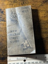 Vintage Chicago Street Guide Booklet Late 1930’s Or Early 40’s picture