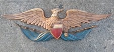 Vintage Sexton Patriotic American Eagle Shield Metal Wall Plaque 27