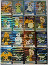 Vintage 1999 Upper Deck Digimon Exclusive Preview Card Lot 97x Prism Foil Base picture
