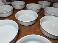 Vintage Korean Celadon 19 Pc Dinnerware Set Embossed Deer Crane Longevity picture