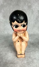 RARE Antique Splash Me Chalkware Prize 1910s/20s Flapper Doll Figure 6.25” picture