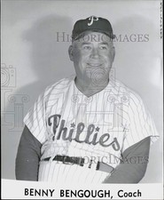 1959 Press Photo Benny Bengough, coach of the Philadelphia Phillies - kfx07224 picture