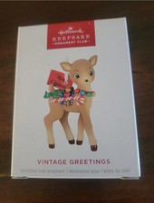 hallmark 2026 vintage greetings koc ornament new picture