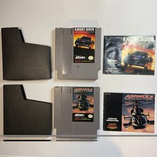 NES LOT Of 2 Games With Manuals Knight Rider And Airwolf picture