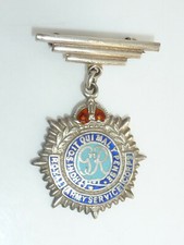 WW2 Royal Army Service Corps Sweetheart Brooch Bar Drop Solid Silver Enamel picture