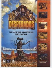 Desperados: Wanted Dead or Alive PC Video Game Art 2001 Vintage Print Ad Poster  picture
