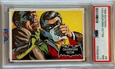1966 Topps Batman Black Bat #6 Chloroform Victim PSA 7 NM picture