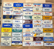 1988 Lot US State Souvenir/Nickname License Plates, 50 pcs picture