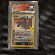 Pokémon Umbreon TCG Gold Star Ace 10 Celebrations Card 17/17 picture