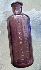 A. Lancaster's Indian Vegetable Jaundice Bitters Col. Sam Johnson Bottle Antique picture