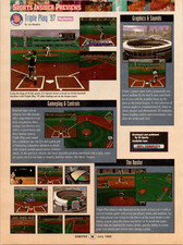 EA Sports PlayStation Triple Play '97 Baseball GamePro Magazine Ad 1996 Vintage picture