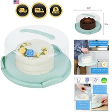 EXTRA LARGE Cake Carrier - Holds up to 12 Inch 3-Layer Cake | Cake Container ... picture