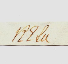 Gen Robert E Lee Autograph Reprint On Genuine Original Period 1860s Paper picture