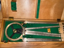 Vintage 1942 WWII US Navy Three Arm Protractor Station Pointer David White Boxed picture