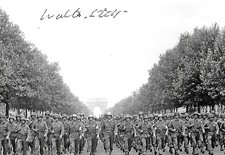 Walter Stitt signed 4x6 photo Army Battle of The Bulge Gunner WW II COA LOOK picture